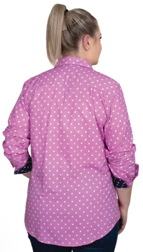 Just Country Women's Abbey Full Button Print Workshirt - WWLS2503