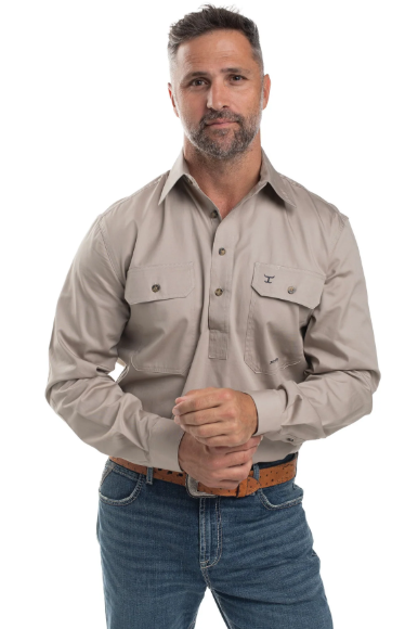 Just Country Men's Cameron 1/2 Button - 10101