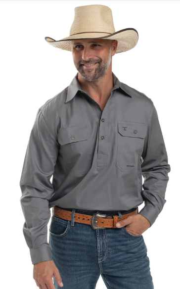 Just Country Men's Cameron 1/2 Button - 10101