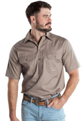 Just Country Men's Adam 1/2 Button Short Sleeve - 10104