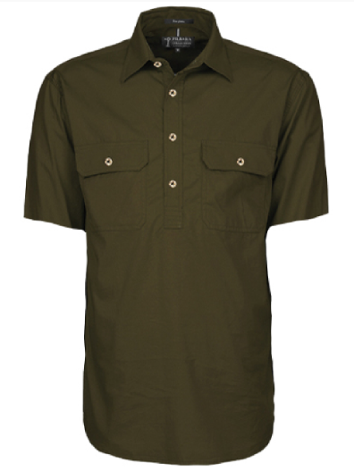 Pilbara Men's Closed Front S/S Shirt RM200CFS