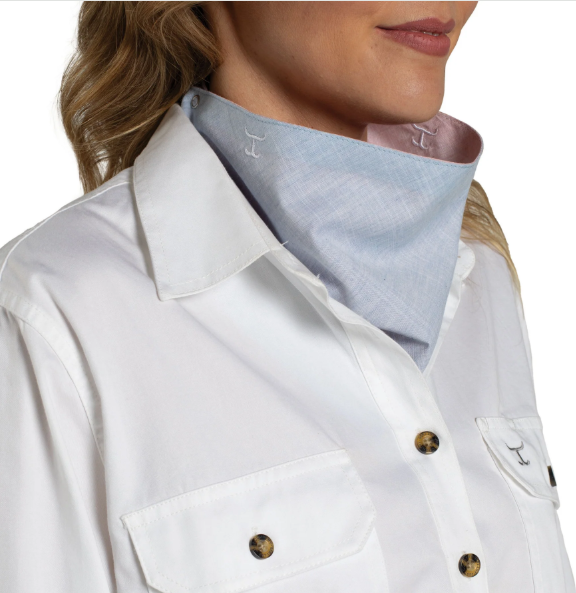 Just Country Women's Carlee Double Sided Scarf - Powder Pink/Powder Blue - SCF2628