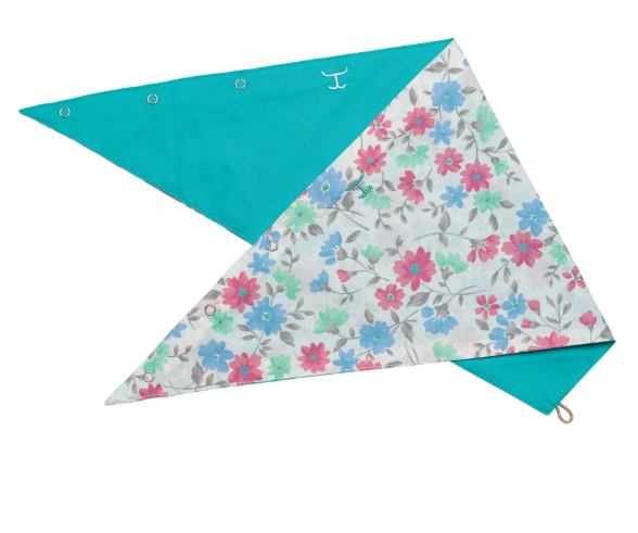 Just Country Women's Carlee Double Sided Scarf - Turquoise/White Confetti Floral - SCF2633