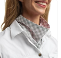 Just Country Women's Carlee Double Sided Scarf - Berry & White Check/Sage & White Check - SCF2635