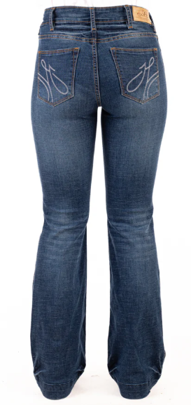 Hitchley & Harrow "Franklin" Trouser Jean - Tan & White Stitch - SR2215