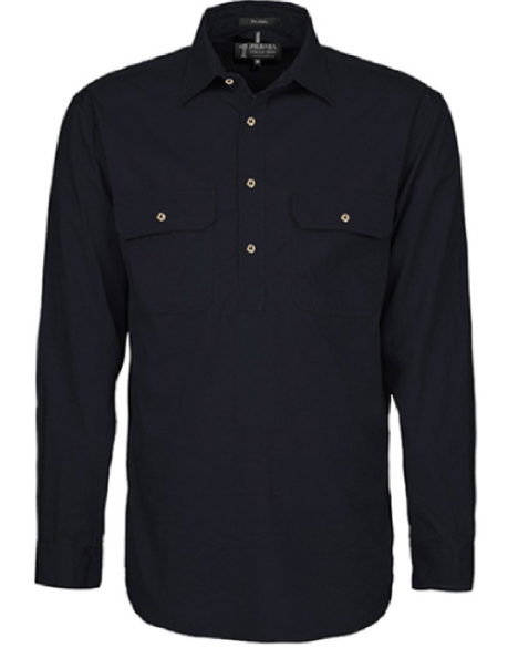 Pilbara Women's Closed Front L/S Shirt RM300CF