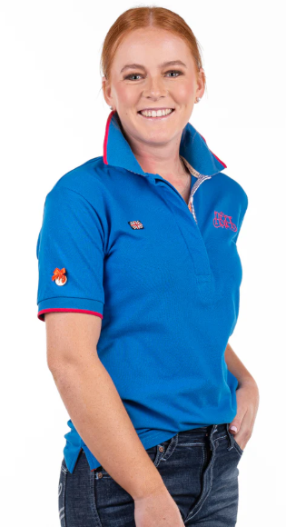 Hitchley & Harrow Loose Fit Polo Electric Blue - EL142