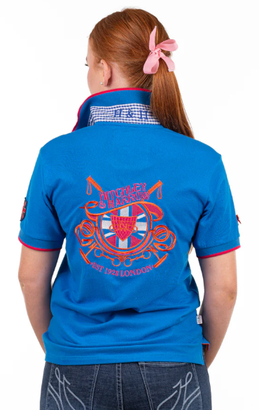 Hitchley & Harrow Loose Fit Polo Electric Blue - EL142