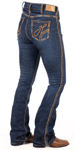 Hitchley & Harrow Ultra High Rise Tan Stitch Jean - SR2242