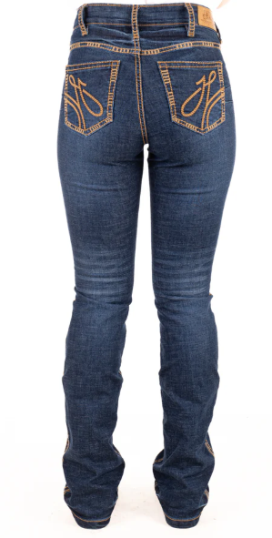 Hitchley & Harrow Ultra High Rise Tan Stitch Jean - SR2242