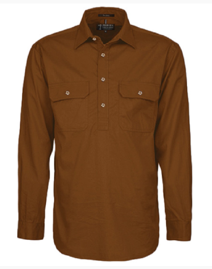 Pilbara Men's Closed Front L/S Shirt RM200CF