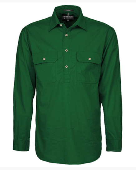 Pilbara Men's Closed Front L/S Shirt RM200CF