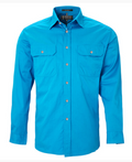 Pilbara Men's Open Front Long Sleeve Shirt RM500BT