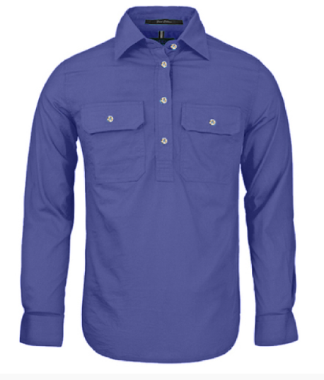 Pilbara Women's Closed Front L/S Shirt RM300CF