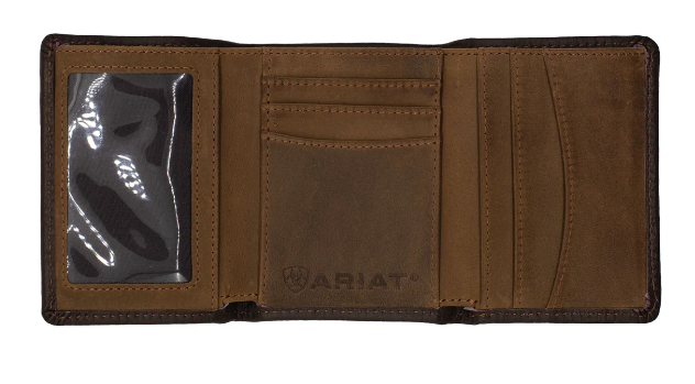 Ariat Tri-Fold Wallet - Logo - WLT3107A