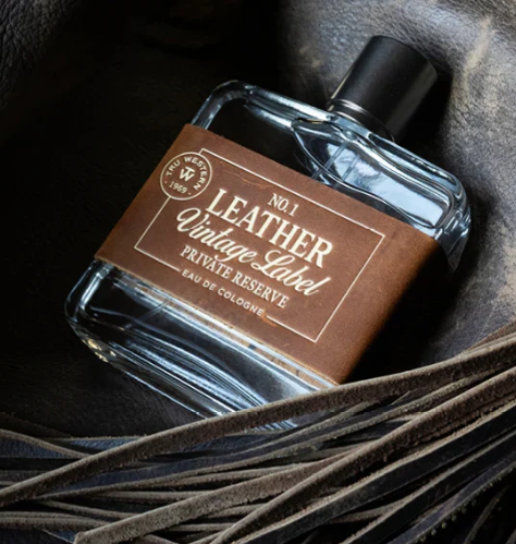 Tru Western Leather Vintage Label #1 Private Reserve Eau De Cologne - 98083