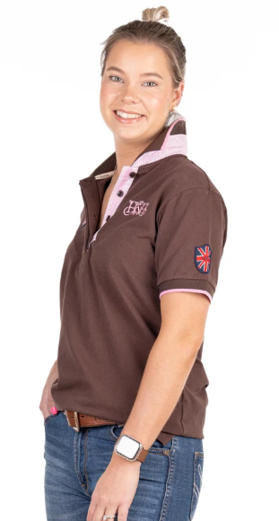 Hitchley & Harrow Loose Fit Polo - Espresso - EL126