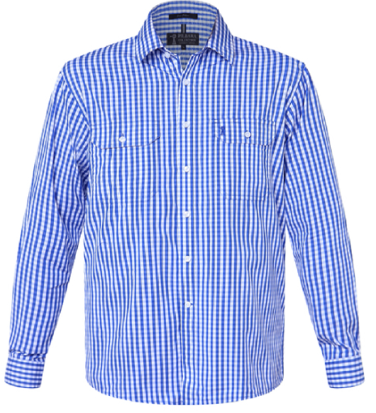 Pilbara Men's Check L/S Shirt - RMPC004