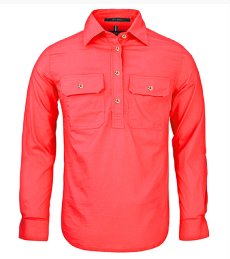 Pilbara Women's Closed Front L/S Shirt RM300CF