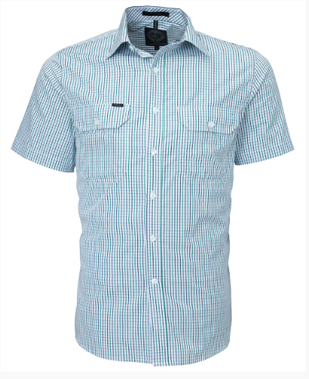 Pilbara Men's Short Sleeve Shirt Double Pocket - RMPC011S