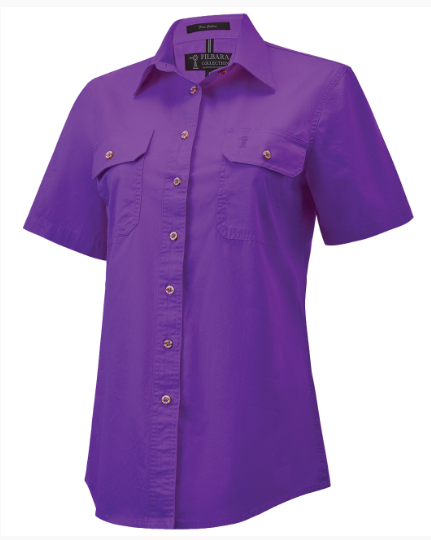 Pilbara Women's Open Front Short Sleeve Shirt - RM600BTS