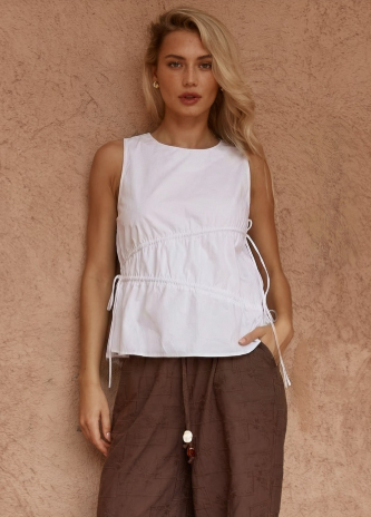 SASS Elin Gathered Tie Top - 20251TWSS