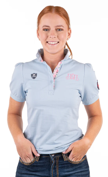 Hitchley & Harrow Fitted Polo - Baby Blue - E248