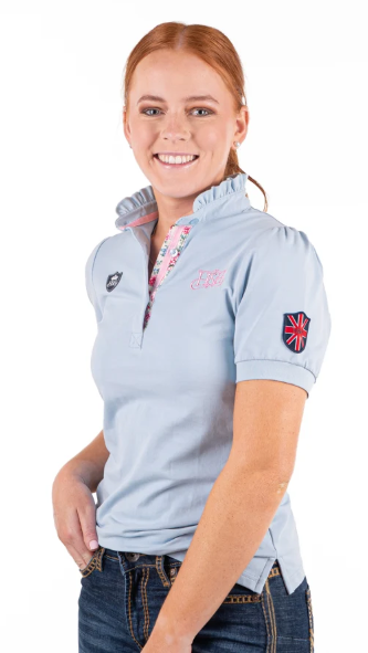 Hitchley & Harrow Fitted Polo - Baby Blue - E248