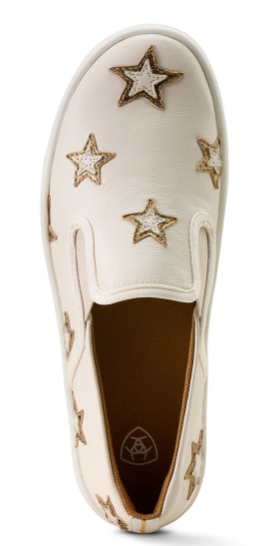 Ariat Women's Skylar Star Slip On Shoe - Ivory Pearl - 10074367