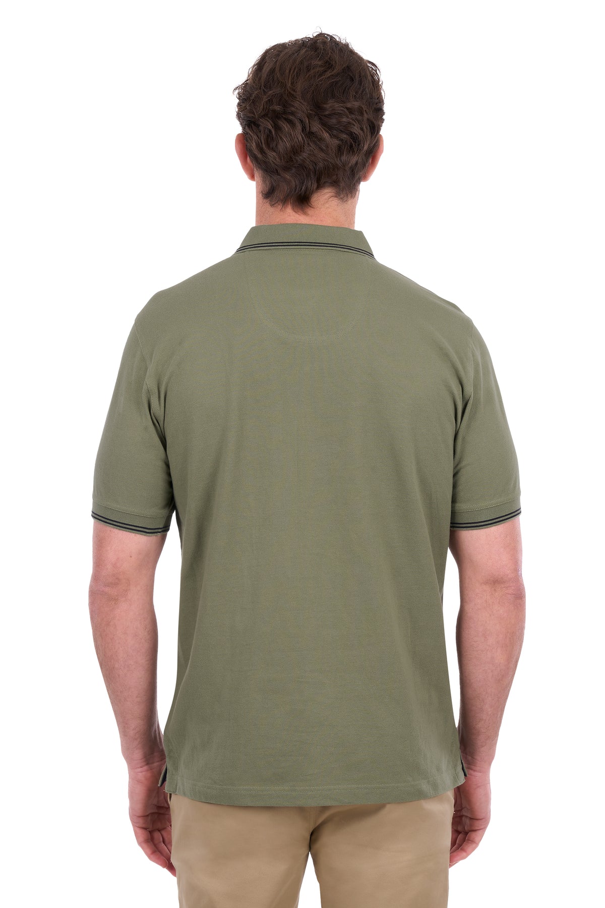 Thomas Cook Men's Henry Tailored 1-Pocket Short Sleeve Polo - Olive - T6S1506025