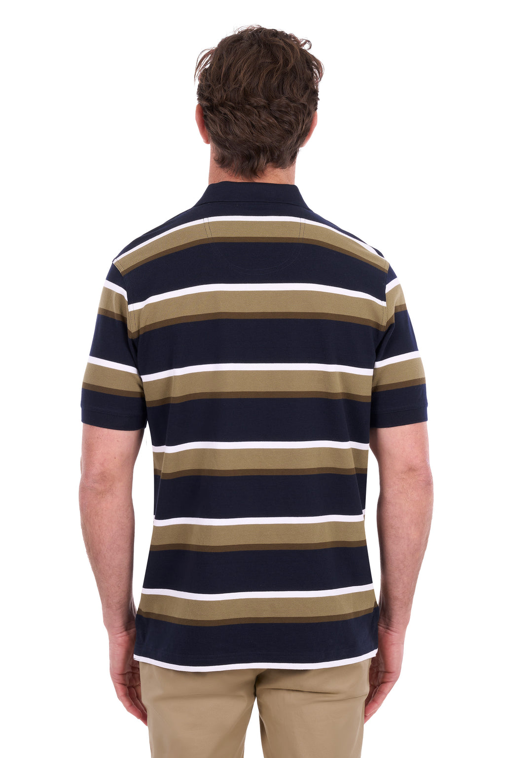 Thomas Cook Men's Vincent 1-Pocket Short Sleeve Polo - Navy/Tan - T6S1509023
