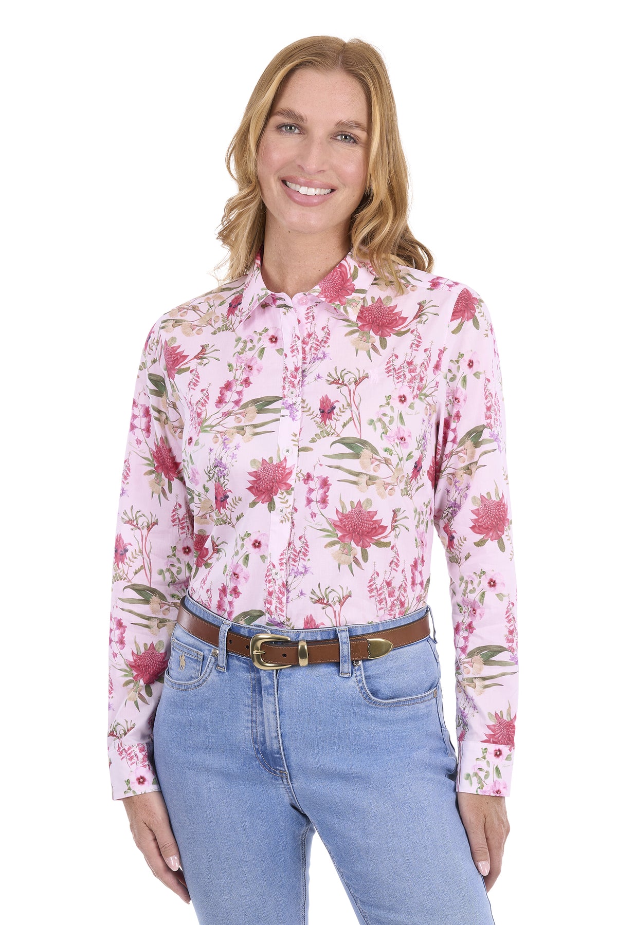 Thomas Cook Women's Frankie Long Sleeve Shirt - Pink Multi - T6S2114068