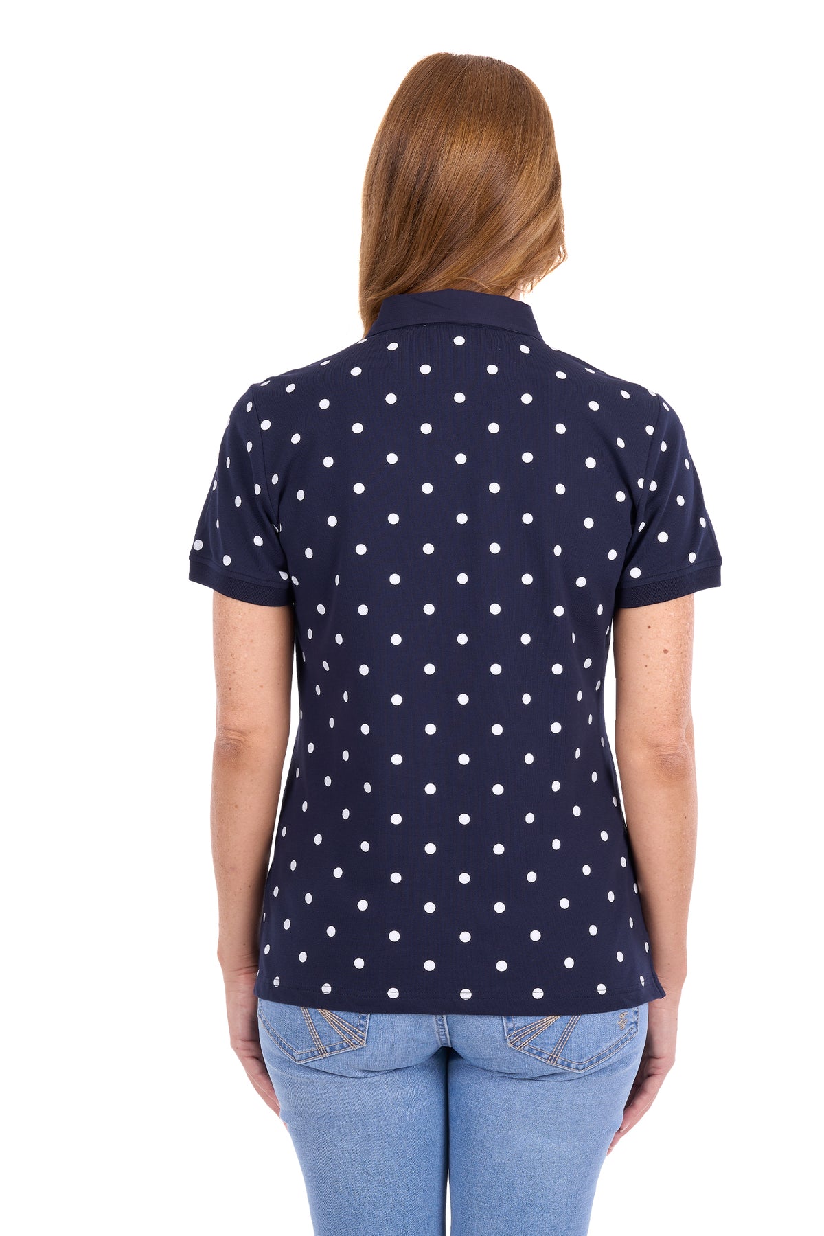 Thomas Cook Women's Tammy Short Sleeve Polo - Navy/White - T6S2523060
