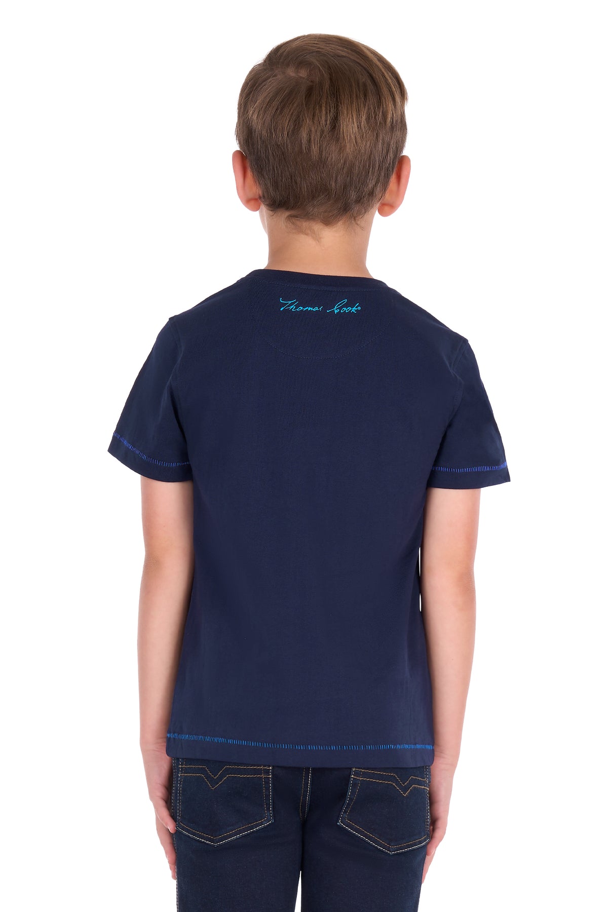 Thomas Cook Boy's Dean Short Sleeve Tee - Navy - T6S3513124
