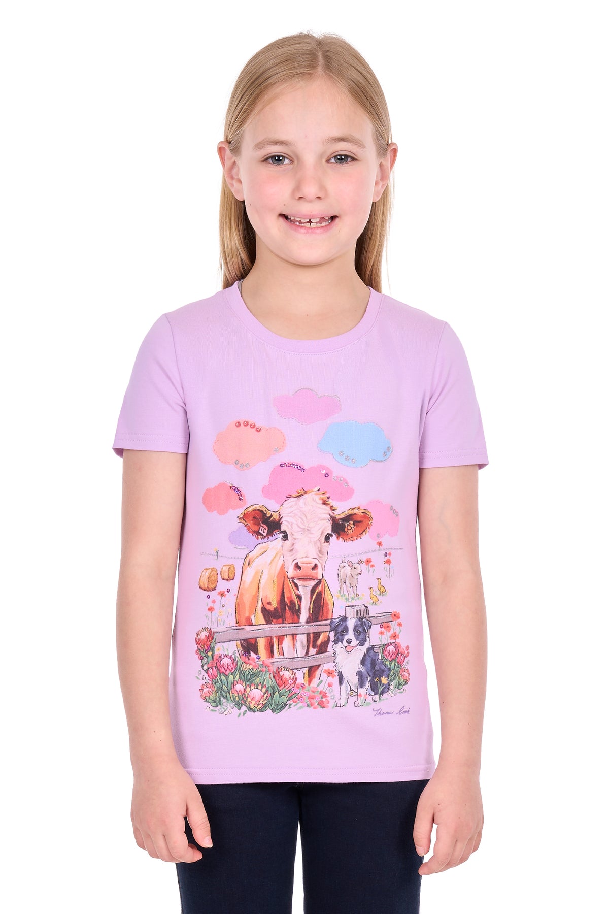 Thomas Cook Girl's Selina Short Sleeve Tee - Lilac - T6S5516117
