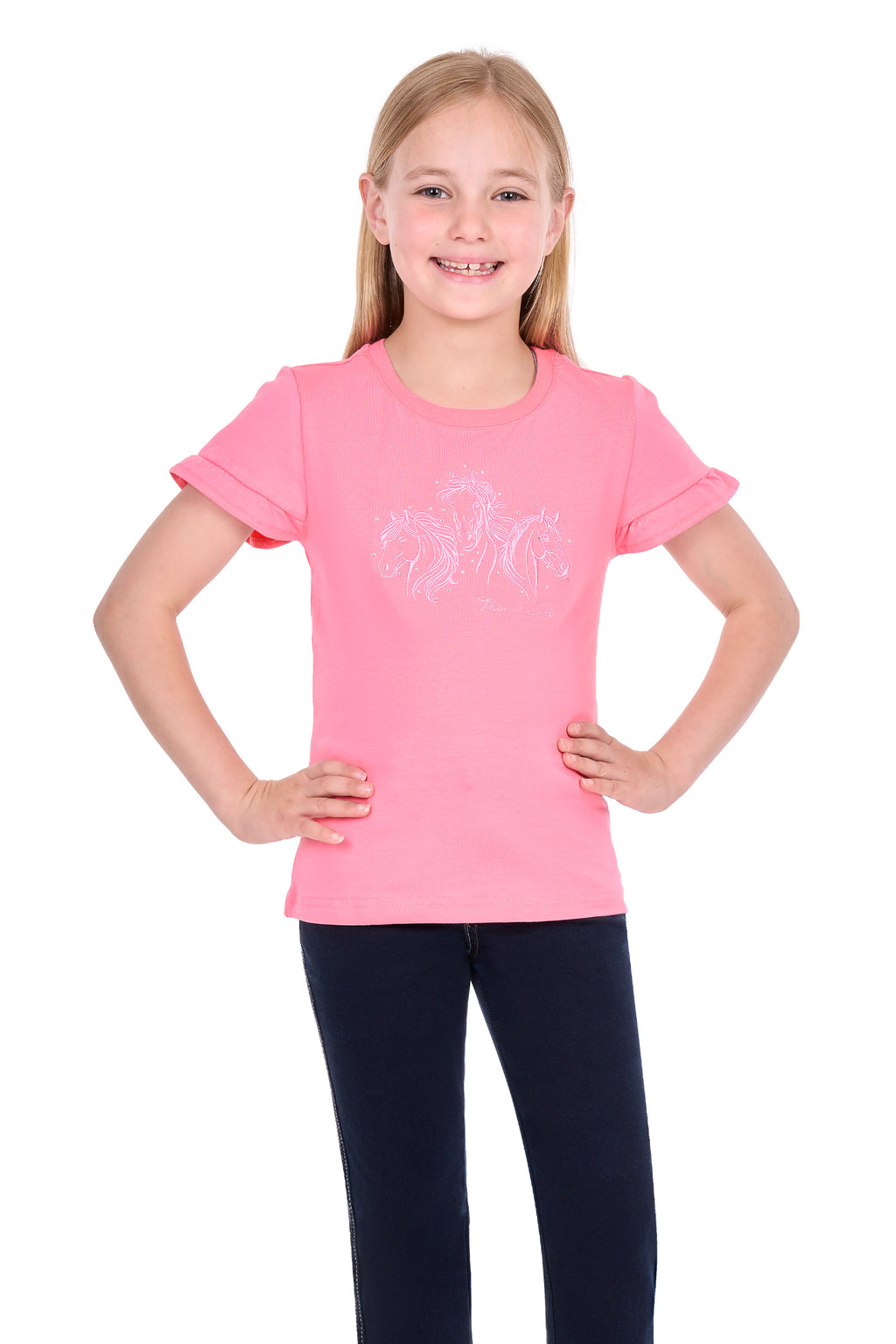 Thomas Cook Girl's Mina Short Sleeve Tee - French Pink - T6S5539114