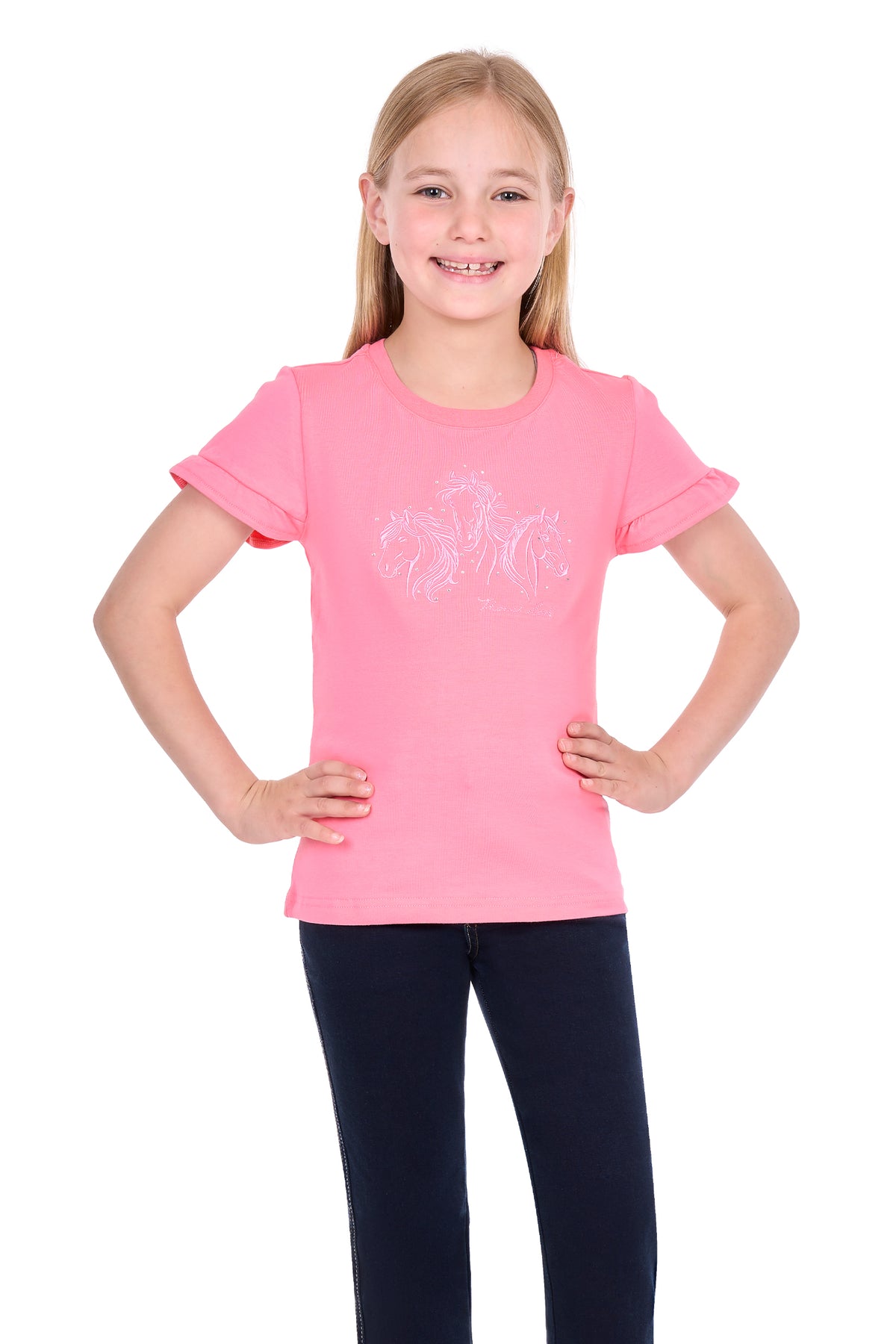 Thomas Cook Girl's Mina Short Sleeve Tee - French Pink - T6S5539114