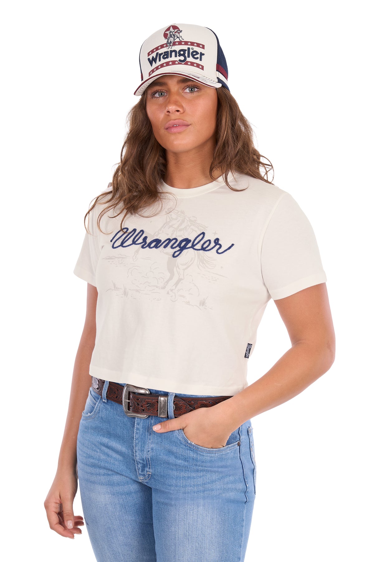 Wrangler Women's Cindy Crop Short Sleeve Tee - XCP2596647