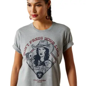 Ariat Womens Tee - Don't Press your Luck - 10062349